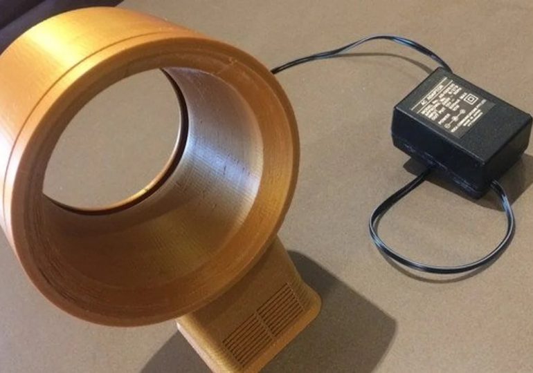 [Projekt] Ochłódź się dzięki temu drukowanemu w 3D bezłopatkowemu wentylatorowi biurkowemu