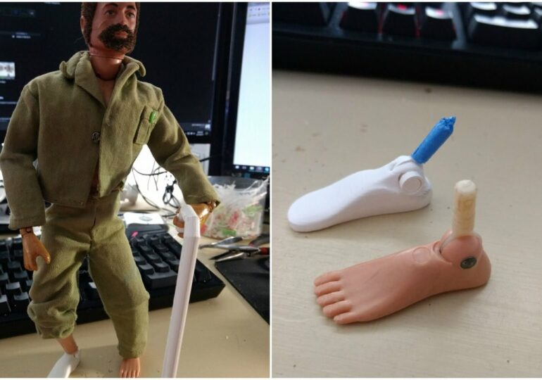 G.I. Joe otrzymuje wydrukowaną w 3D protezę stopy