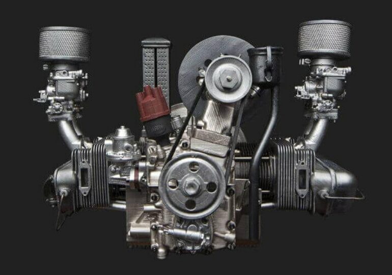 Fan Porsche tworzy model silnika za pomocą skanowania laserowego i druku 3D