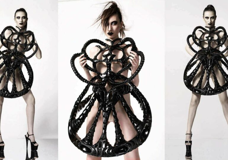 Drukowana w 3D sukienka Vortex jest z innej planety
