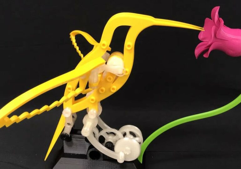 Wydrukuj w 3D mechanicznego kolibra