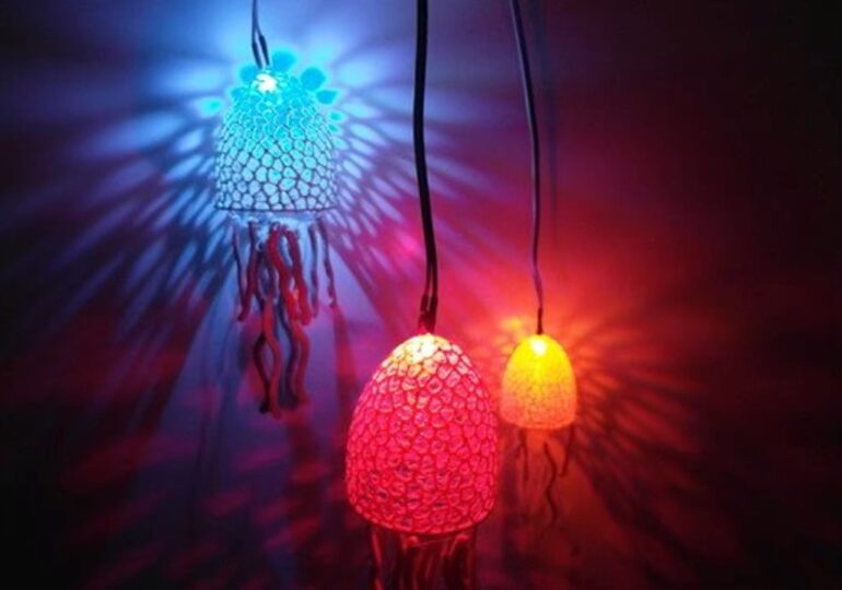 Wydrukuj w 3D lampy Voronoi Jellyfish