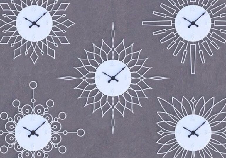 Zaprojektuj i wydrukuj w 3D spersonalizowany zegar Sunburst