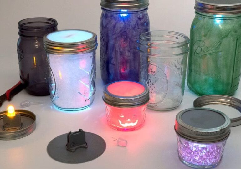Stwórz własne drukowane w 3D lampiony LED Mason Jar Lanterns